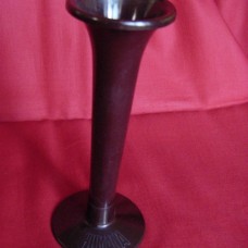 An Italian red bakelite monaural stethoscope "Humana"
