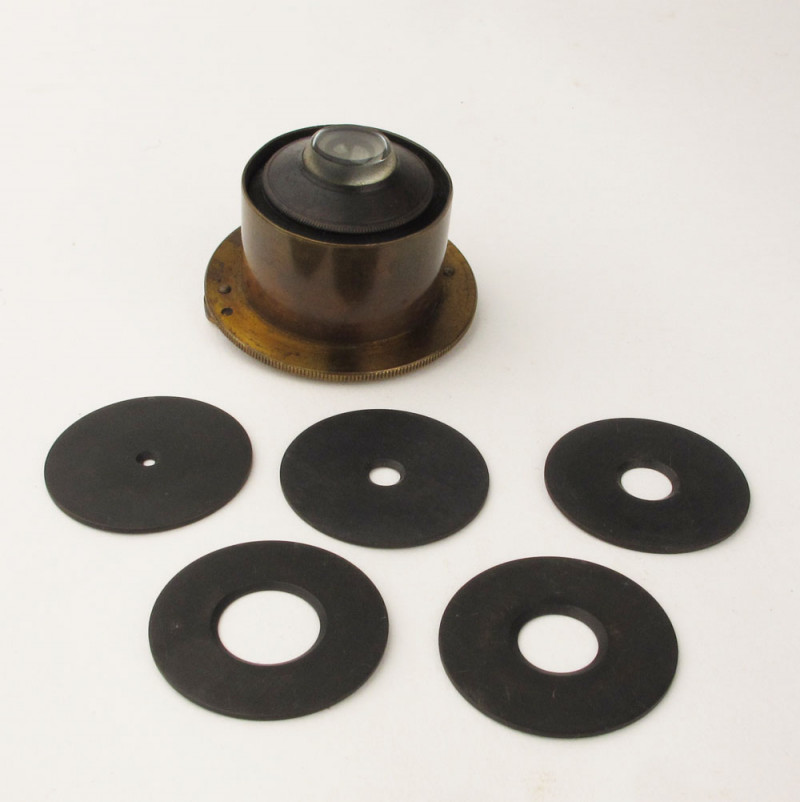 Early version Abbe microscope condenser with washer stops.(On Hold)