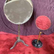 2 scientific mirrors for optical experiments, late 1800’s