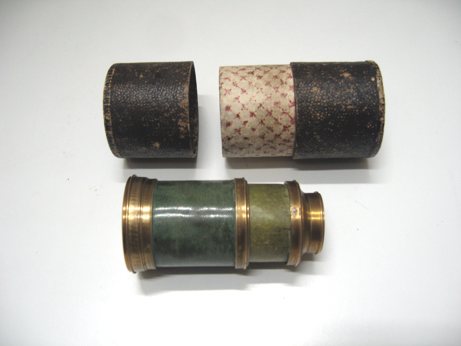 SHAGREEN MONOCULAR in CASE, late 18th DIALS & COMPENDIUM 019ok SHAGREEN MONOCULAR in CASE, late 18th