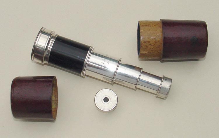 LOVELY SHEFFIELD PLATE MINIATURE TELESCOPE bl1b LOVELY SHEFFIELD PLATE MINIATURE TELESCOPE