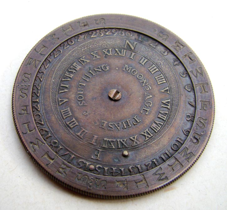 BRASS PERPETUAL CALENDAR / LUNAR CALENDAR pc1b BRASS PERPETUAL CALENDAR / LUNAR CALENDAR