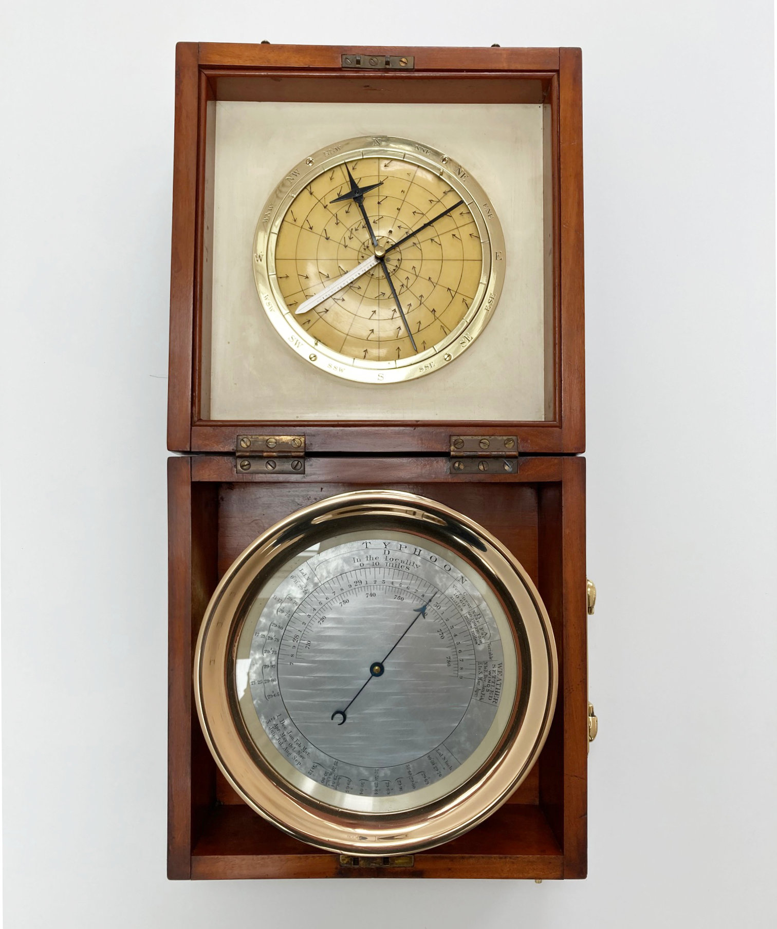 Early Twentieth Century Cased Barocyclonometer or Typhoon Barometer Typhoon Barometer 1 Early Twentieth Century Cased Barocyclonometer or Typhoon Barometer