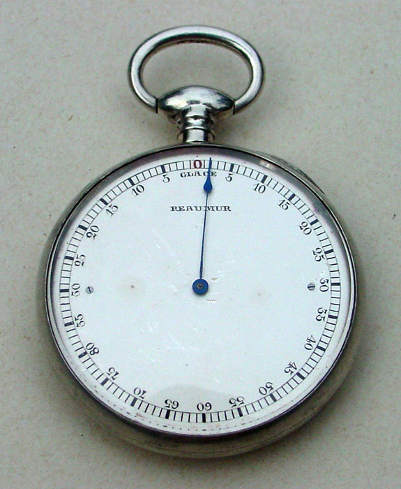 A REAUMUR WATCH-CASE BIMETALLIC THERMOMETER the1b A REAUMUR WATCH-CASE BIMETALLIC THERMOMETER