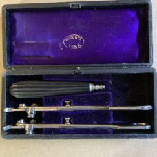 Set of two tonsillectomy guillotines by Wood,York