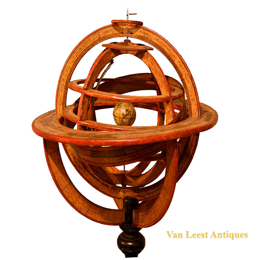 Delamarche Ptolemaic Armillary Sphere Ptolemaic Armillary Sphere – Van Leest Antiques (2) Delamarche Ptolemaic Armillary Sphere