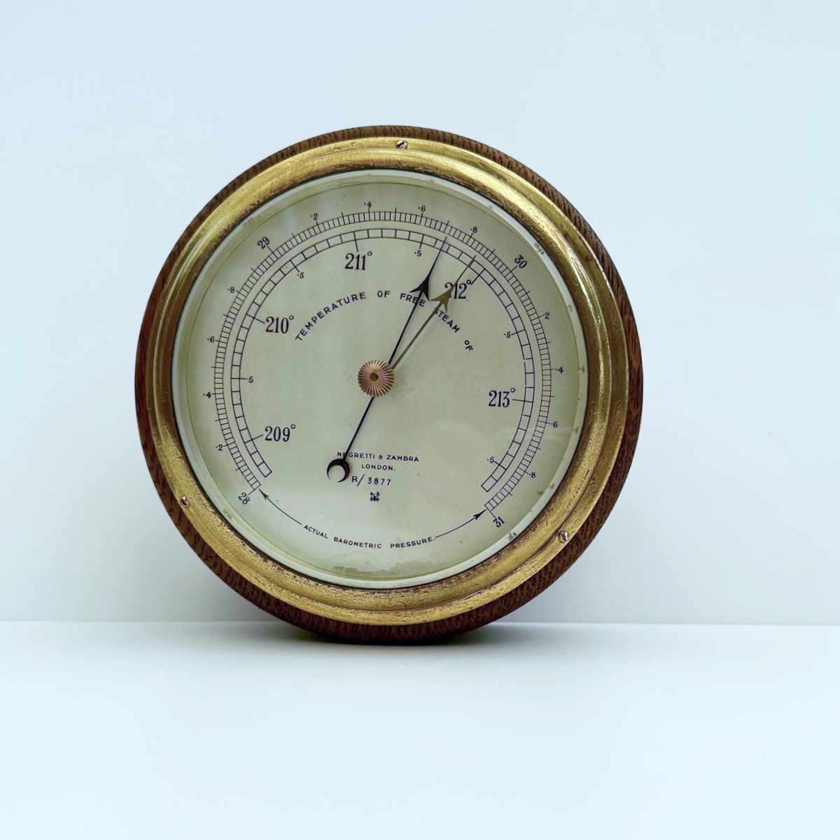 Rare Hypsometer Aneroid Barometer by Negretti & Zambra Hypsometer Aneroid Barometer by Negretti & Zambra 1 Rare Hypsometer Aneroid Barometer by Negretti & Zambra