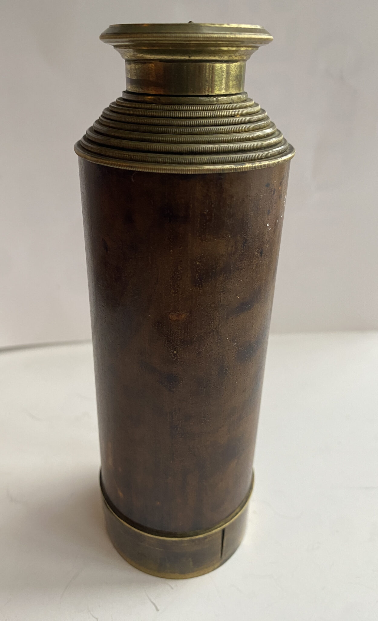 A VICTORIAN 8 DRAWER TELESCOPE signed CHADBURN BROS SHEFFIELD.