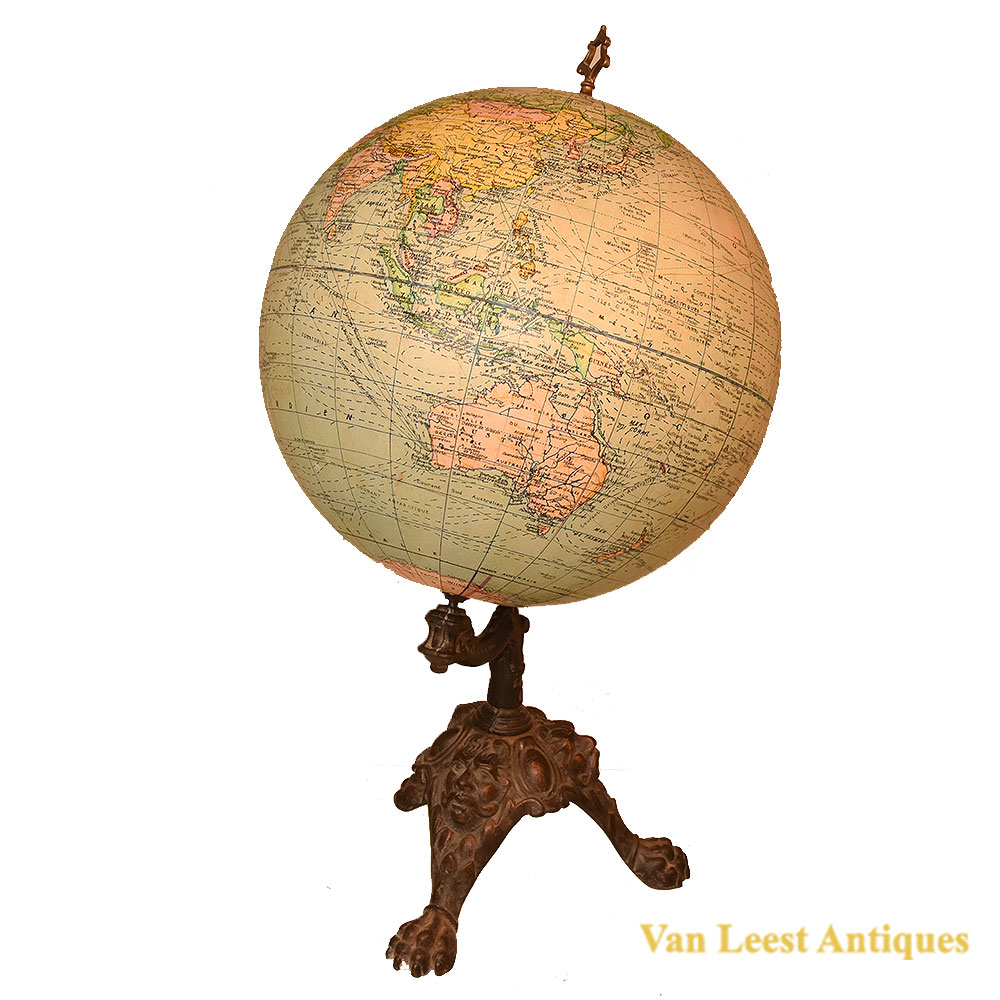 Terrestrial globe by Girard Barrère et Thomas Terrestrial globe by Girard Barrère et Thomas – Van Leest Antiques (1) Terrestrial globe by Girard Barrère et Thomas