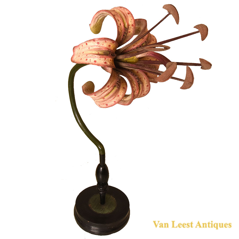 Brendel botanica Lily flower, c 1890 Brendel Lily flower model – Van Leest Antiques (1) Brendel botanica Lily flower, c 1890