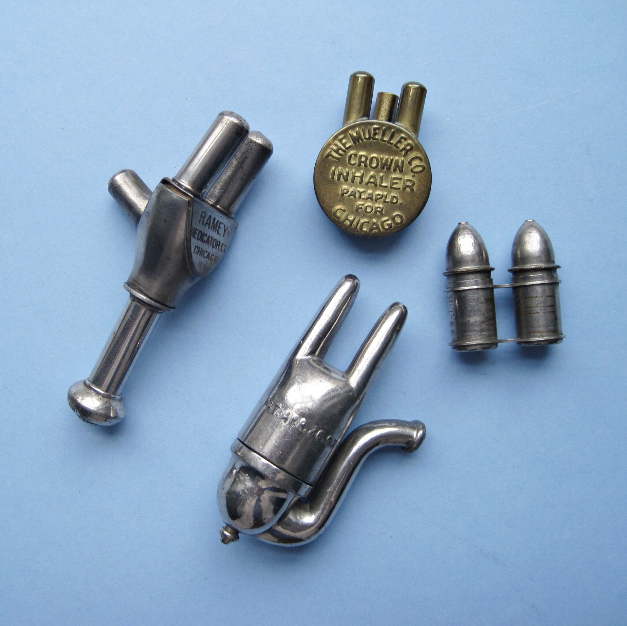 Four C1900 Pocket-Nasal Inhalers Inhaler1a Four C1900 Pocket-Nasal Inhalers