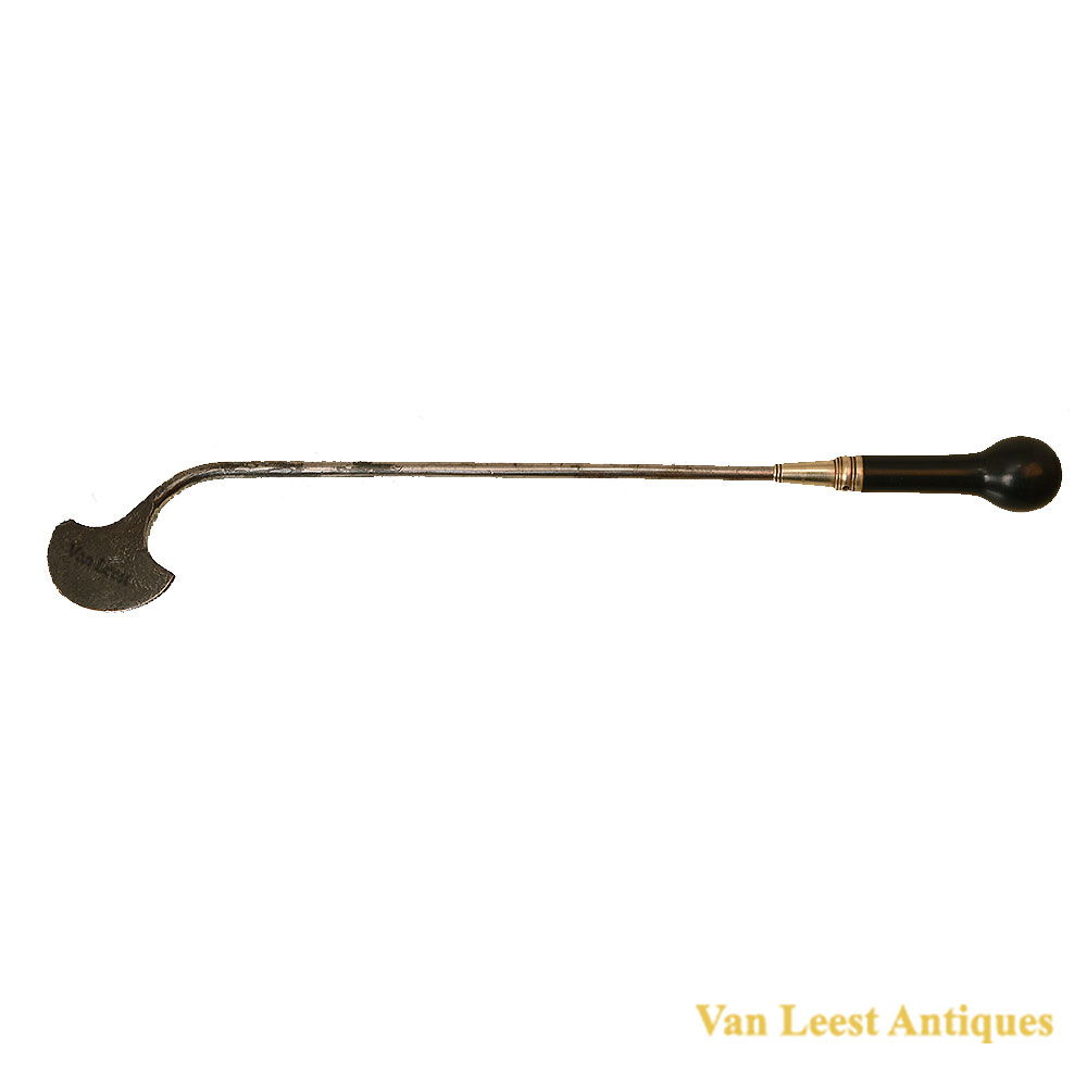 19th century cautery iron 440229-53 Cautery iron Ebony handle – Van Leest Antiques (1) 19th century cautery iron