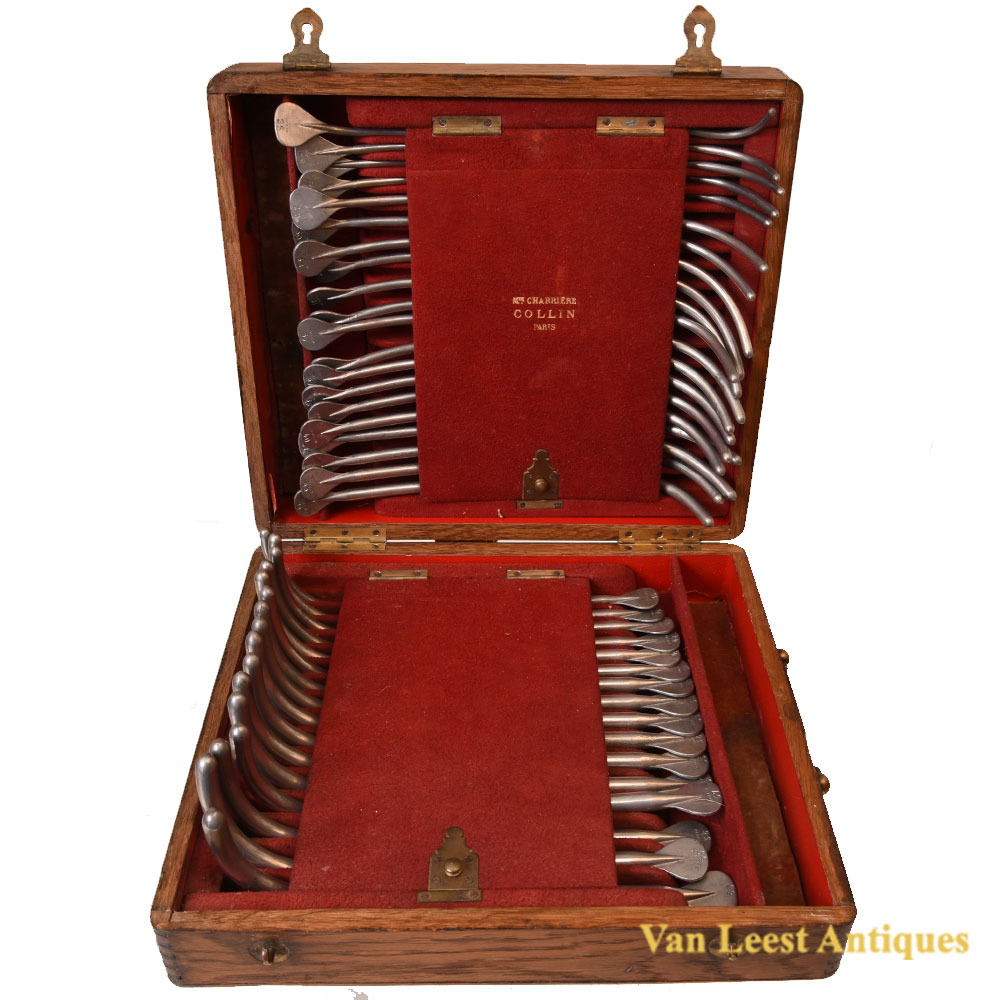 Maison Charrière Collin Paris dilator set 440223-a Collin dilator set 19th century – Van Leest Antiques (2) Maison Charrière Collin Paris dilator set