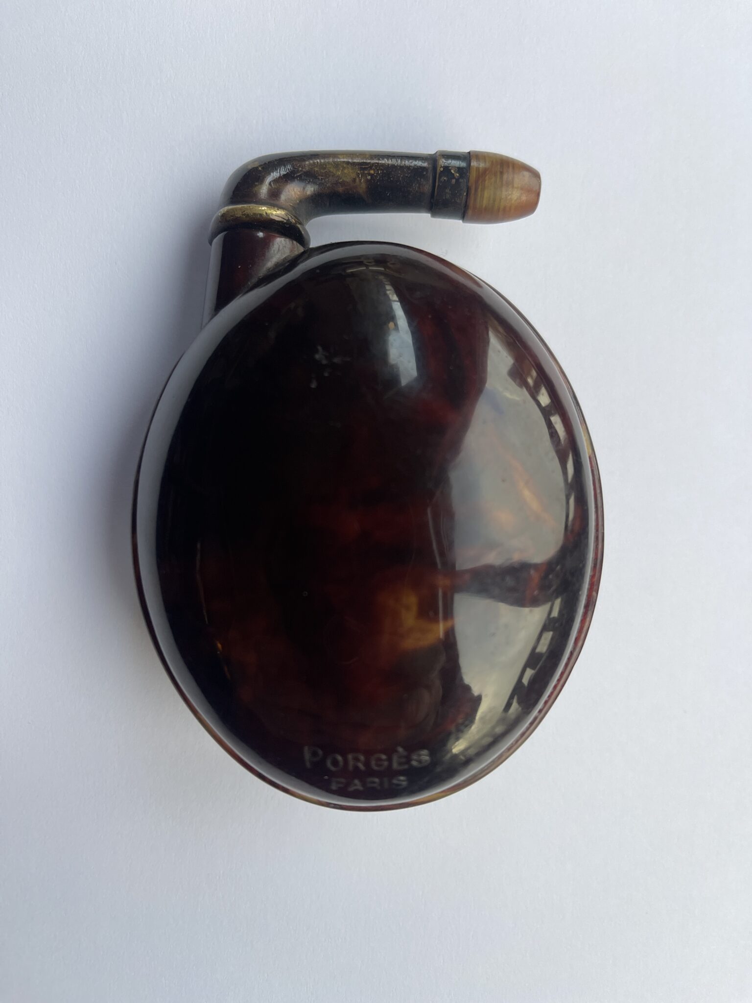 Faux Tortoiseshell Hearing Aid – 1920. Porges Paris. IMG_0498 Faux Tortoiseshell Hearing Aid – 1920. Porges Paris.