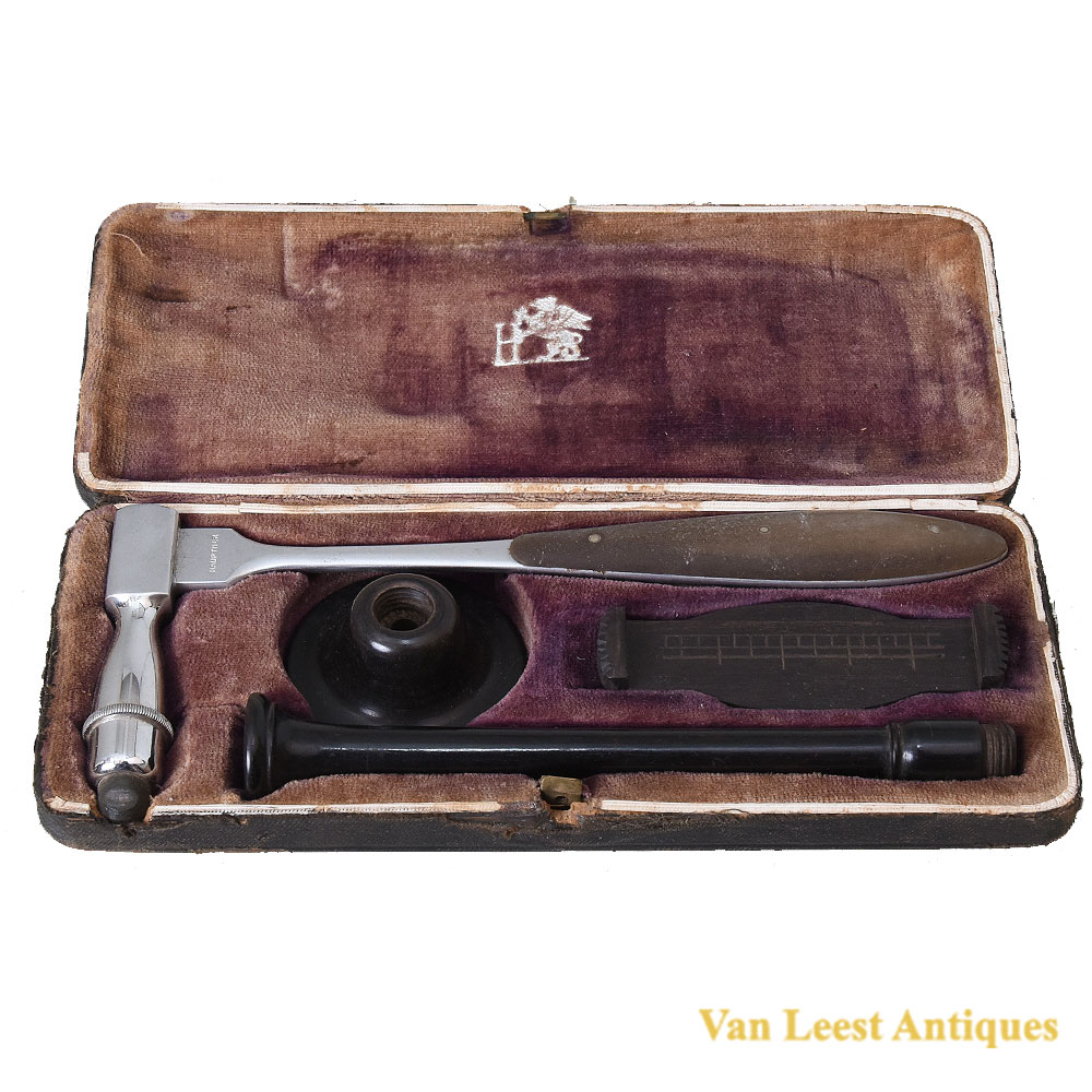 Hauptner diagnostic set in case, c. 1900 440929-p Hauptner diagnostic set in case c 1900 – Van Leest Antiques (1) Hauptner diagnostic set in case, c. 1900