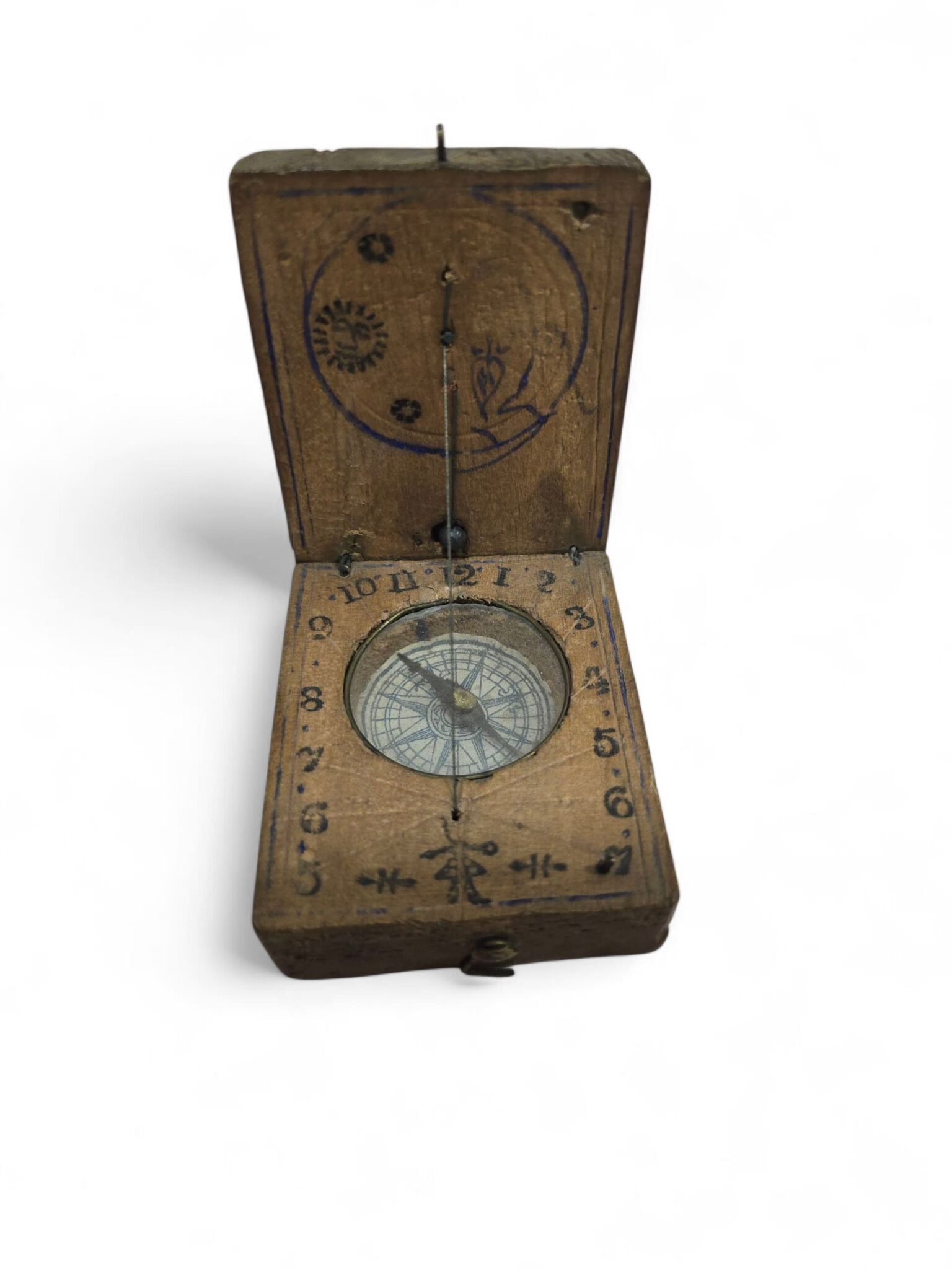 19th Century Portable Wooden Sundial 20251015_230850 19th Century Portable Wooden Sundial