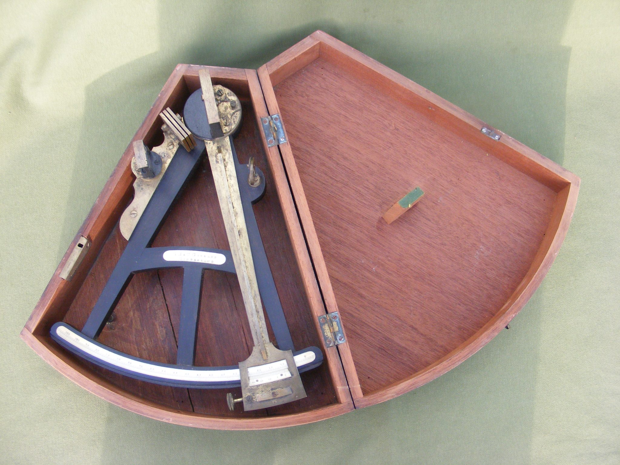 ENGLISH EBONY OCTANT. GOWLAND. SUNDERLAND