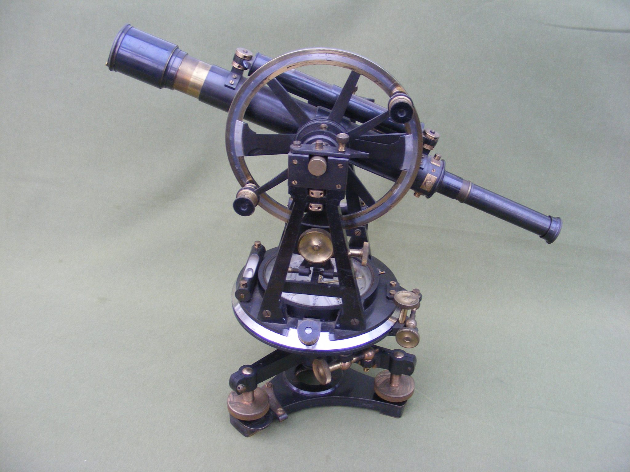 LARGE TRANSIT THEODOLITE BY ELLIOTT BROS.