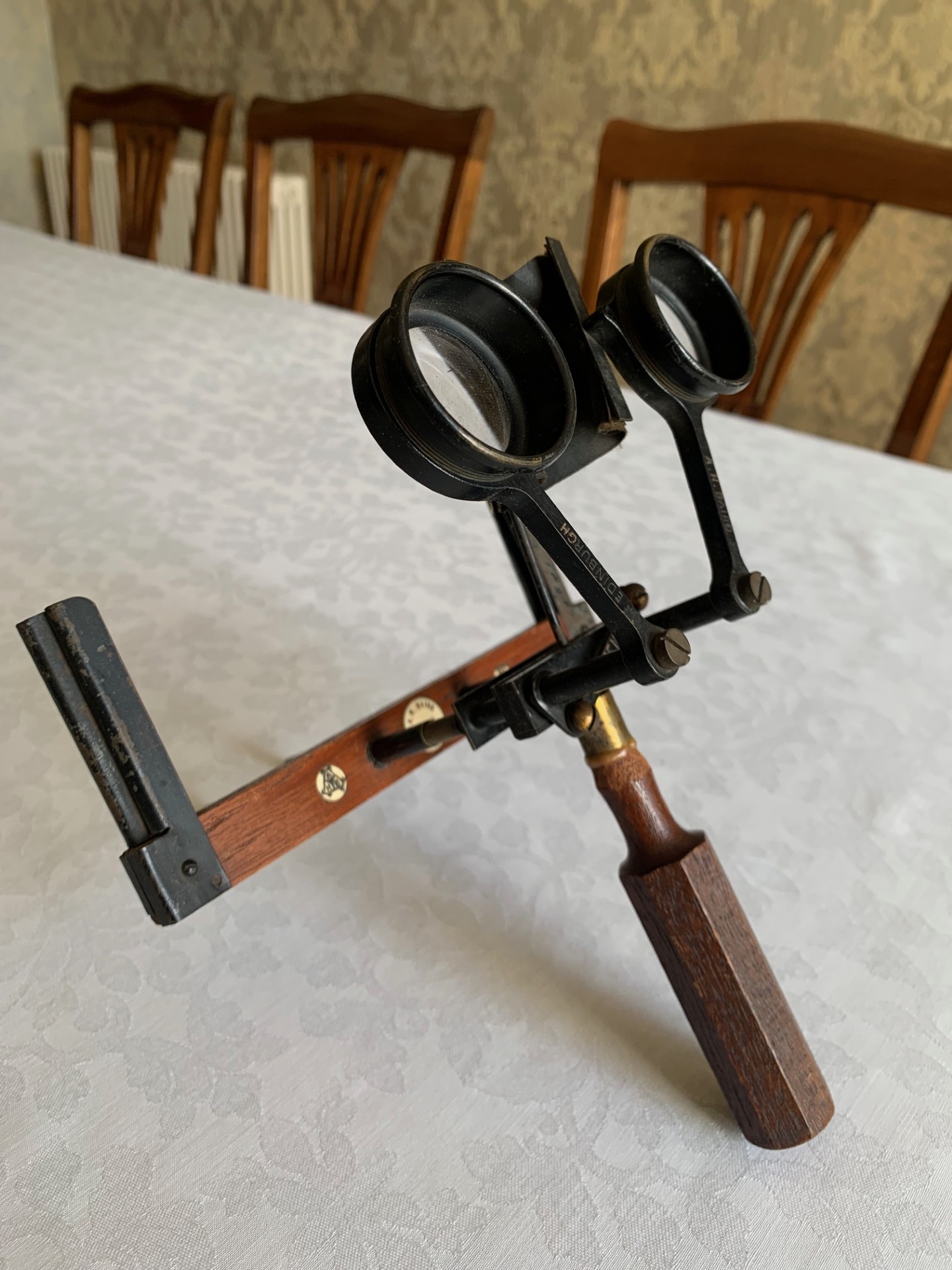 Antique Stereoscope Stereo Viewer by Makers A H Baird of Edinburgh – circa 1910